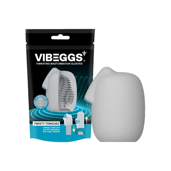 VIBEGGS - Twisty Tongues - Vibrating Masturbation Sleeve VIBEGGS - Twisty Tongues - Vibrating Masturbation Sleeve