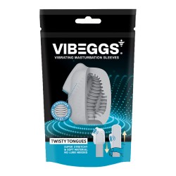 VIBEGGS - Twisty Tongues - Vibrating Masturbation Sleeve VIBEGGS - Twisty Tongues - Vibrating Masturbation Sleeve
