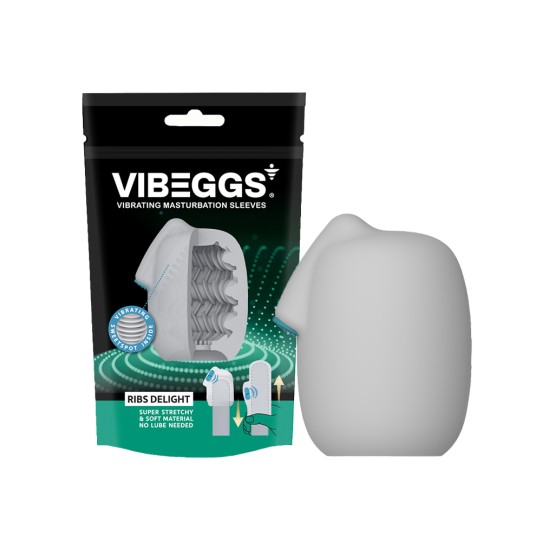 VIBEGGS - Ribs Delight - Vibrating Masturbation Sleeve VIBEGGS - Ribs Delight - Vibrating Masturbation Sleeve