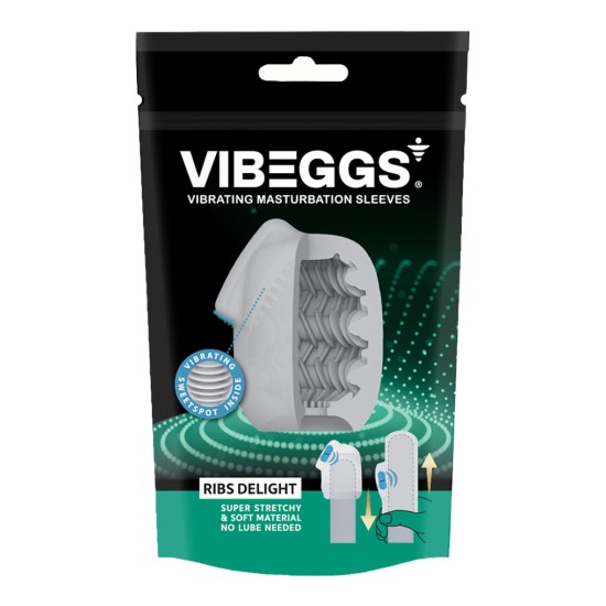 VIBEGGS - Ribs Delight - Vibrating Masturbation Sleeve VIBEGGS - Ribs Delight - Vibrating Masturbation Sleeve