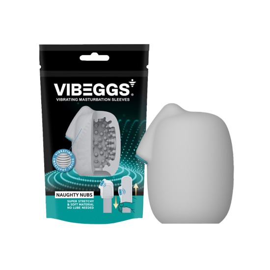 VIBEGGS - Naughty Nubs - Vibrating Masturbation Sleeve VIBEGGS - Naughty Nubs - Vibrating Masturbation Sleeve