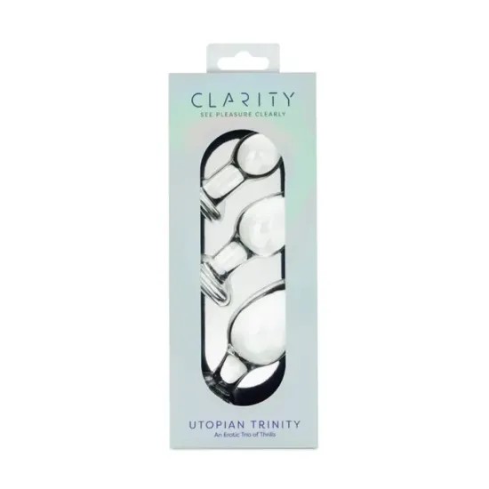 Clarity - Glass Butt Plug Set - Utopian Trinity