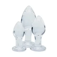 Clarity - Glass Butt Plug Set - Utopian Trinity