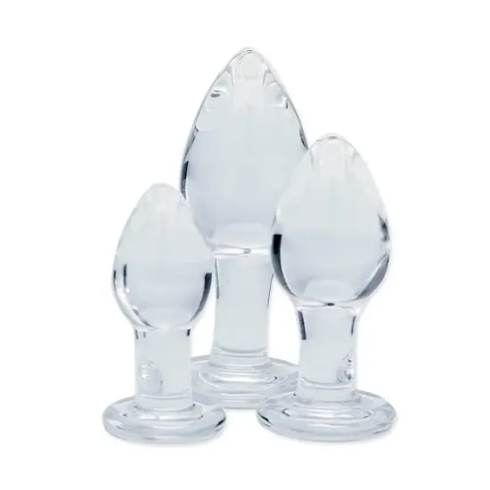 Clarity - Glass Butt Plug Set - Utopian Trinity
