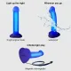 Strap On Me - Glow-LED Dildo Purple - M
