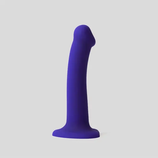Strap On Me - Glow-LED Dildo Purple - M