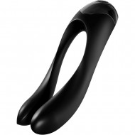 Satisfyer Candy Cane Finger Vibrator Black Satisfyer Candy Cane Finger Vibrator Black