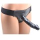 Black Hollow Strap On With Harness Black Hollow Strap On With Harness