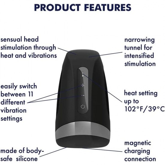 Satisfyer Men Heat And Vibration Masturbator Satisfyer Men Heat And Vibration Masturbator