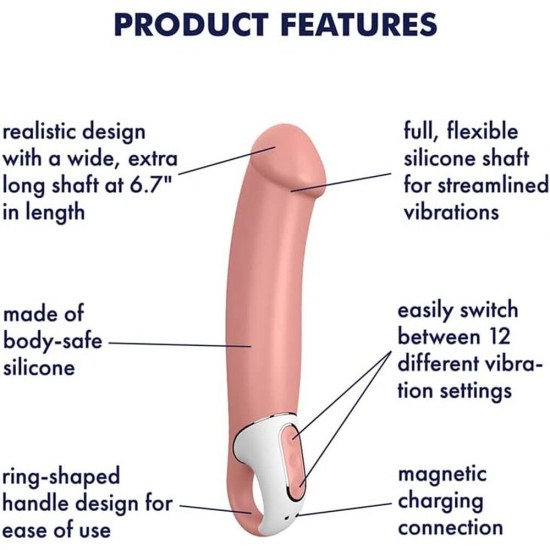 Satisfyer Vibes Master Nature Rechargeable Vibrator Satisfyer Vibes Master Nature Rechargeable Vibrator