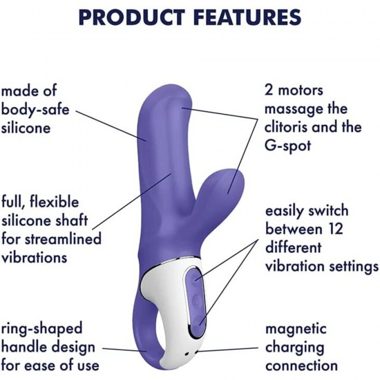 Satisfyer Vibes Magic Bunny Rechargeable GSpot Vibrator Satisfyer Vibes Magic Bunny Rechargeable GSpot Vibrator