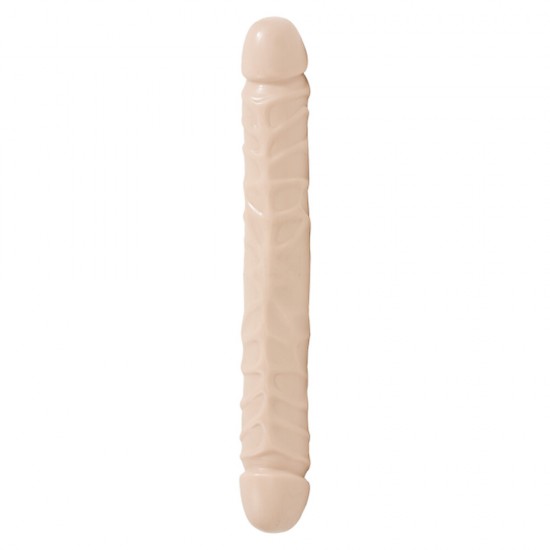 Jr Veined Double Header 12 Inch Bender Dong Flesh Pink Jr Veined Double Header 12 Inch Bender Dong Flesh Pink