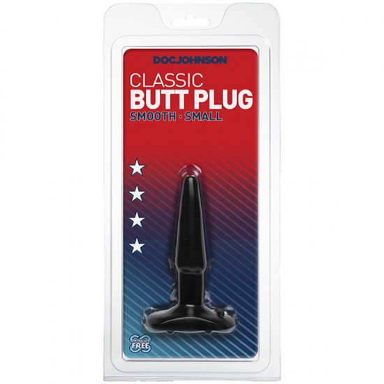 Classic Smooth Butt Plug Small Black Classic Smooth Butt Plug Small Black