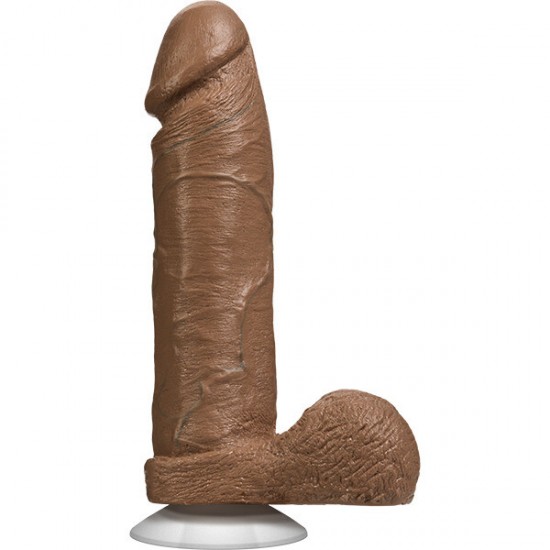 The Realistic Cock 8 Inch Dildo Flesh Brown The Realistic Cock 8 Inch Dildo Flesh Brown
