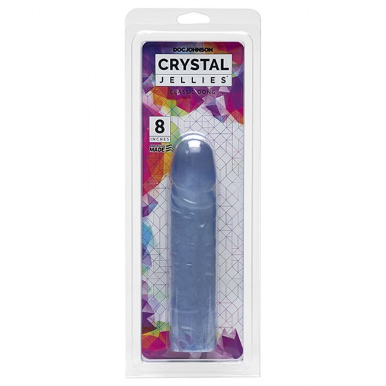 Crystal Jellies 8 Inch Dong Clear Crystal Jellies 8 Inch Dong Clear