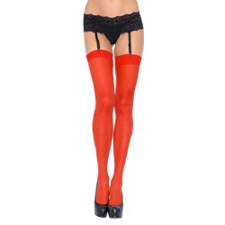 Leg Avenue Plus Size Sheer Stockings Red UK 14 to 18 Leg Avenue Plus Size Sheer Stockings Red UK 14 to 18