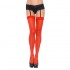 Leg Avenue Plus Size Sheer Stockings Red UK 14 to 18