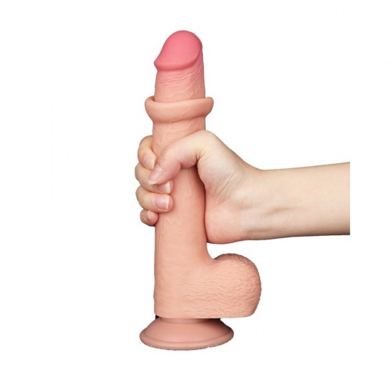 Lovetoy Sliding Easy Bend Skin Dildo 9 Inch Lovetoy Sliding Easy Bend Skin Dildo 9 Inch