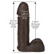 VacULock 8 Inch Realistic Dildo Attachment Black VacULock 8 Inch Realistic Dildo Attachment Black