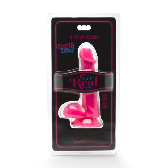 ToyJoy Happy Dicks Dildo With Balls 6 Inches ToyJoy Happy Dicks Dildo With Balls 6 Inches