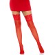 Leg Avenue Stay Up Sheer Thigh Hold Ups Red UK 6 to 12 Leg Avenue Stay Up Sheer Thigh Hold Ups Red UK 6 to 12