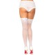 Leg Avenue Stay Up Sheer Thigh Hold Ups White UK 6 to 12 Leg Avenue Stay Up Sheer Thigh Hold Ups White UK 6 to 12