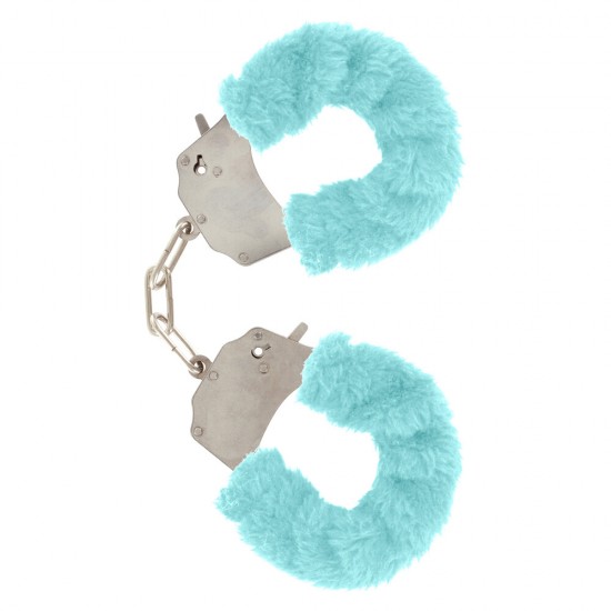 ToyJoy Furry Fun Wrist Cuffs Aqua ToyJoy Furry Fun Wrist Cuffs Aqua