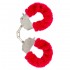 ToyJoy Furry Fun Wrist Cuffs Red