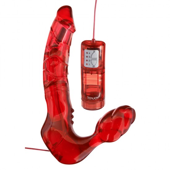 ToyJoy Bend Over Boyfriend Strapless Strap On Red ToyJoy Bend Over Boyfriend Strapless Strap On Red