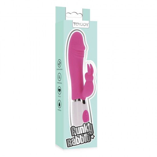 ToyJoy Funky Rabbit Vibrator Pink ToyJoy Funky Rabbit Vibrator Pink