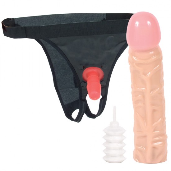 VacULock 8 Inch Classic Dong With Ultra Harness VacULock 8 Inch Classic Dong With Ultra Harness