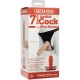 VacULock 7 Inch Realistic Cock With Ultra Harness VacULock 7 Inch Realistic Cock With Ultra Harness