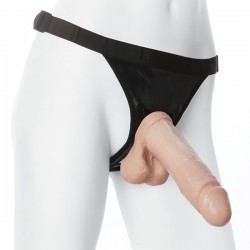 VacULock 8 Inch Realistic Cock With Ultra Harness VacULock 8 Inch Realistic Cock With Ultra Harness