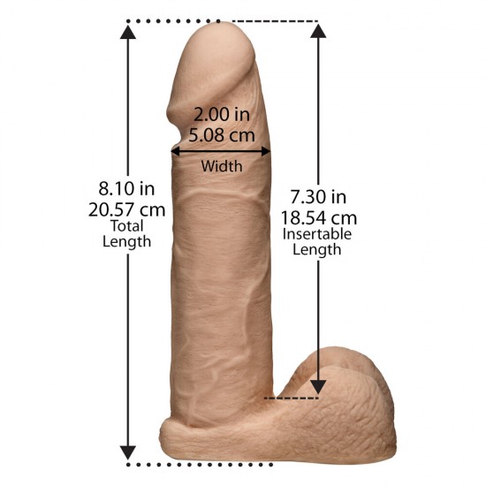 VacULock Ultraskyn 8 Inch Realistic Cock With Ultra Harness VacULock Ultraskyn 8 Inch Realistic Cock With Ultra Harness
