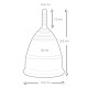 Mae B Intimate Health 2 Large Menstrual Cups Mae B Intimate Health 2 Large Menstrual Cups