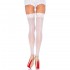 Leg Avenue Sheer Stockings With Backseam White UK 6 to 12