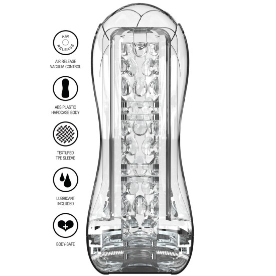 ToyJoy Hero Big Clear Blast Vacuum Stroker ToyJoy Hero Big Clear Blast Vacuum Stroker
