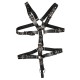 Zado Mens Leather Adjustable Harness With Cock Ring Zado Mens Leather Adjustable Harness With Cock Ring