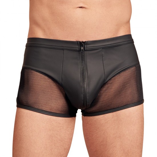 NEK Matte Look Pants With Zip Opening Black NEK Matte Look Pants With Zip Opening Black
