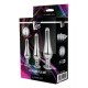 Gleaming Butt Plug Set Silver Gleaming Butt Plug Set Silver