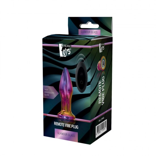 Glamour Glass Remote Control Butt Plug Glamour Glass Remote Control Butt Plug