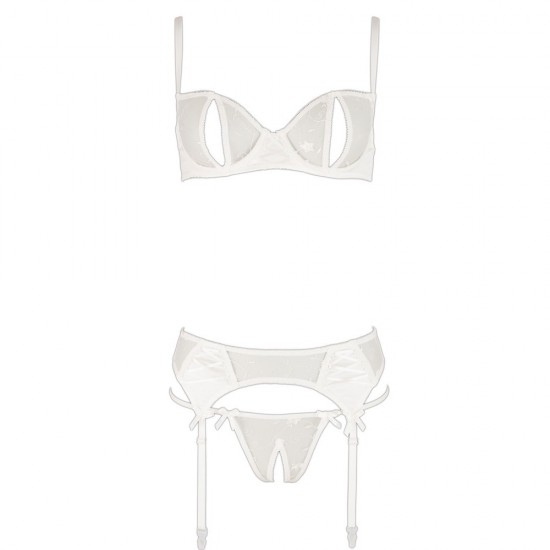 Cottelli Delicate Bra Set White Cottelli Delicate Bra Set White
