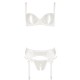 Cottelli Delicate Bra Set White Cottelli Delicate Bra Set White