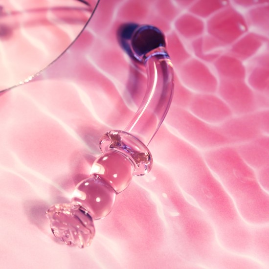 Glaze Glass Rosebud GSpot Dildo Glaze Glass Rosebud GSpot Dildo