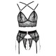 Abierta Fina Lacey Open Suspender Set Abierta Fina Lacey Open Suspender Set