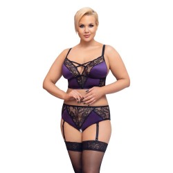Cottelli Curves Bralette Suspender Set Cottelli Curves Bralette Suspender Set