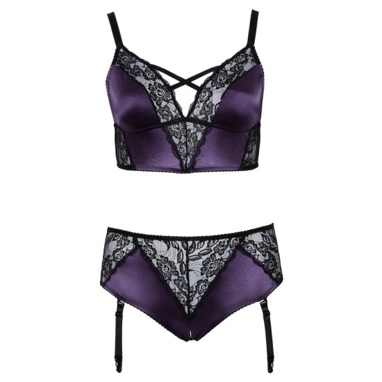 Cottelli Curves Bralette Suspender Set Cottelli Curves Bralette Suspender Set