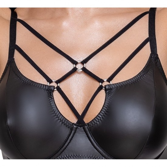 Cottelli Matte Black Bra Set Cottelli Matte Black Bra Set