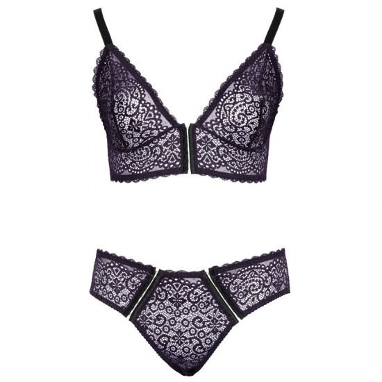 Cottelli Curves Delicate Lace Bralette And Briefs Cottelli Curves Delicate Lace Bralette And Briefs