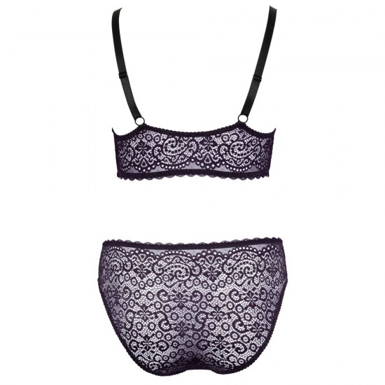 Cottelli Curves Delicate Lace Bralette And Briefs Cottelli Curves Delicate Lace Bralette And Briefs
